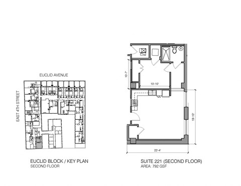 a bedroom floor plan and a 2nd floor plan of a house